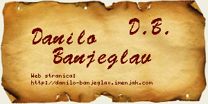 Danilo Banjeglav vizit kartica